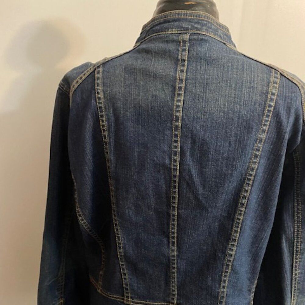 a.n.a. Vintage button front crop denim jacket, size XL - Picture 2 of 3